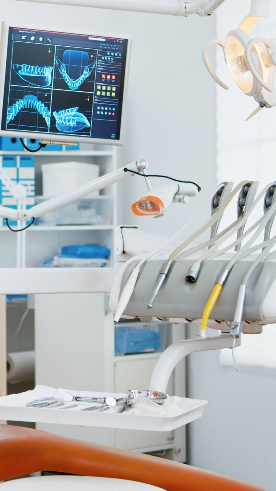 Dental office with a dental chair